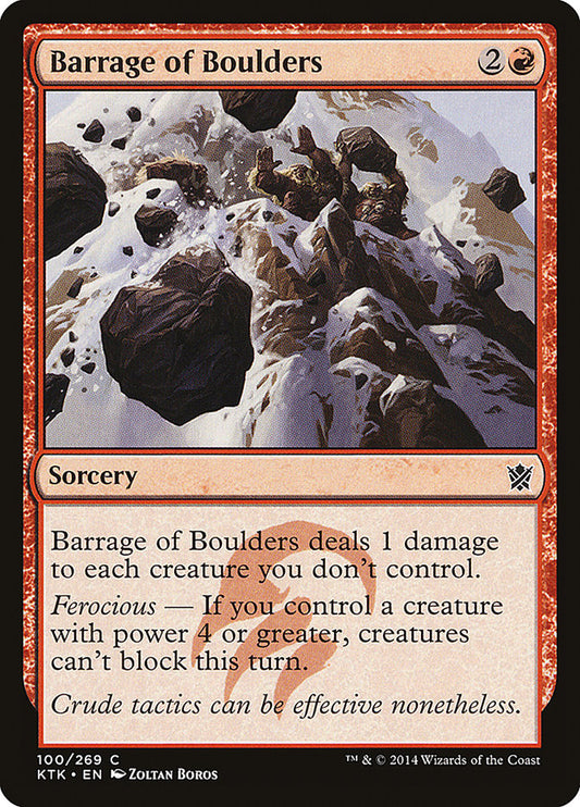 Barrage of Boulders - (Foil): Khans of Tarkir