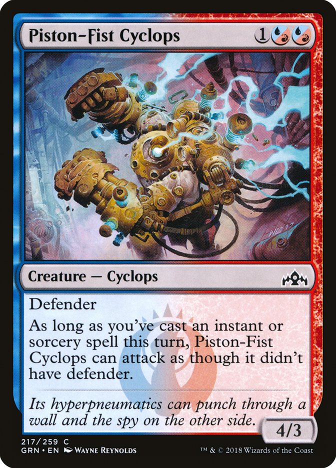 Piston-Fist Cyclops - (Foil): Guilds of Ravnica