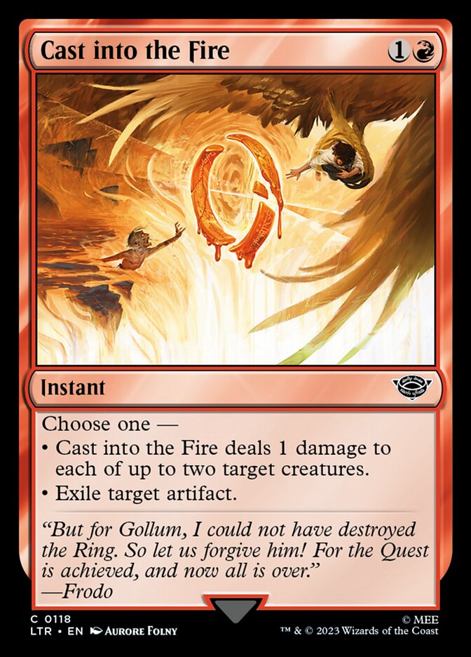 Cast into the Fire - (Foil): The Lord of the Rings: Tales of Middle-earth