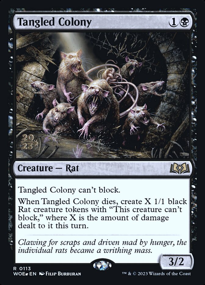 Tangled Colony (Prerelease) (Wilds of Eldraine) - (Foil): Wilds of Eldraine Promos