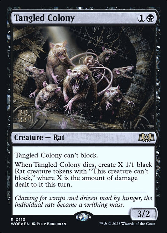 Tangled Colony (Prerelease) (Wilds of Eldraine) - (Foil): Wilds of Eldraine Promos