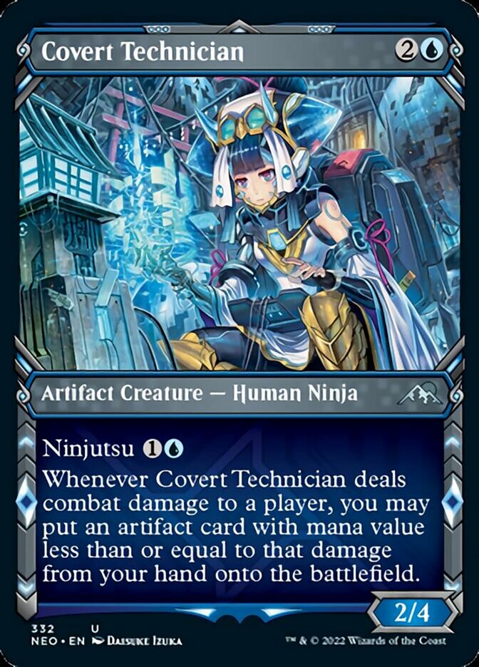 Covert Technician (Showcase) - (Foil): Kamigawa: Neon Dynasty