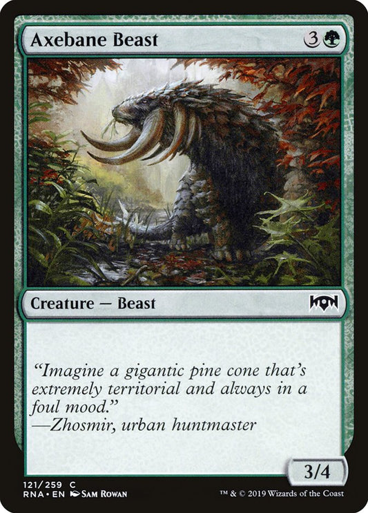 Axebane Beast - (Foil): Ravnica Allegiance