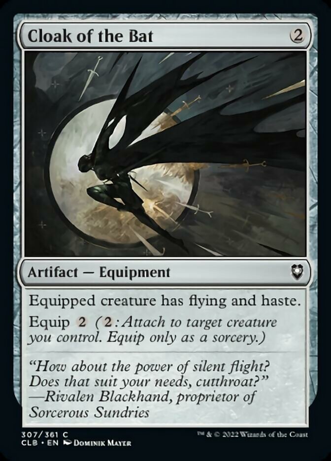 Cloak of the Bat - (Foil): Commander Legends: Battle for Baldur's Gate