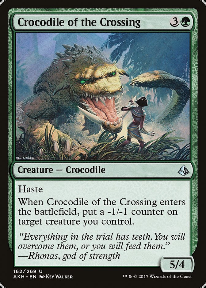 Crocodile of the Crossing - (Foil): Amonkhet