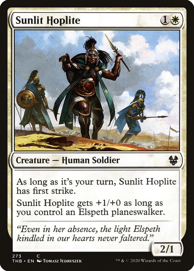 Sunlit Hoplite (Planeswalker Deck): Theros Beyond Death