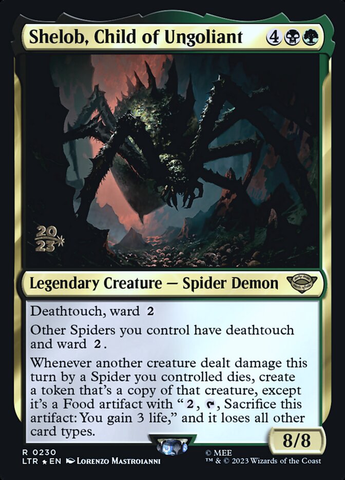 Shelob, Child of Ungoliant (Prerelease) (The Lord of the Rings) - (Foil): Tales of Middle-earth Promos