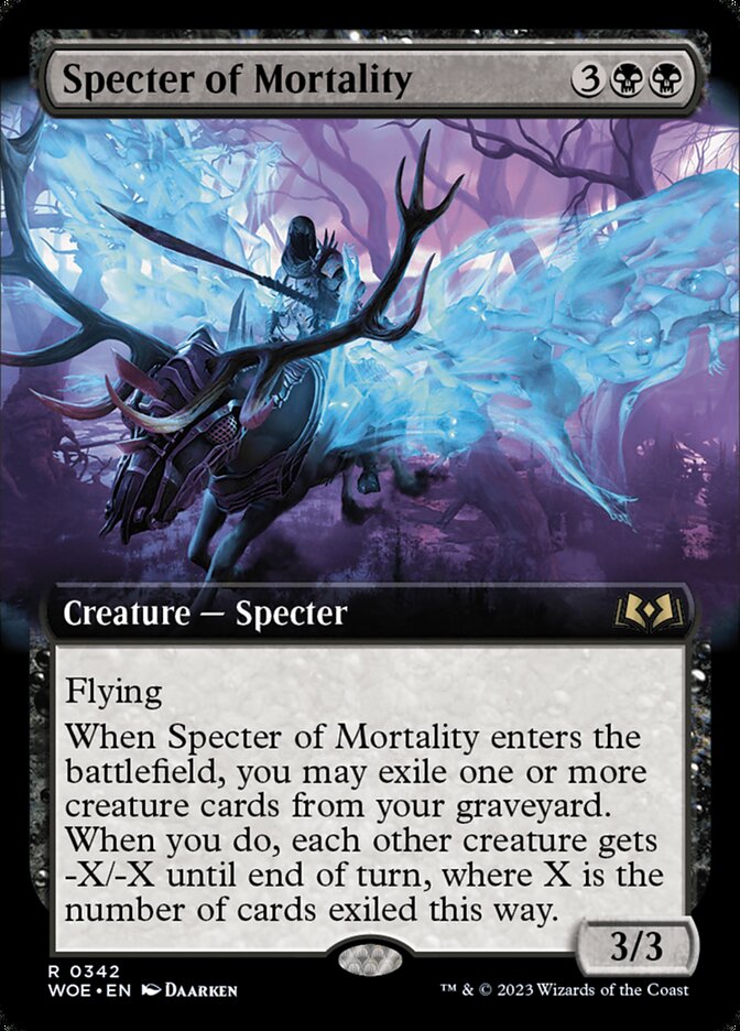 Specter of Mortality (Extended Art): Wilds of Eldraine