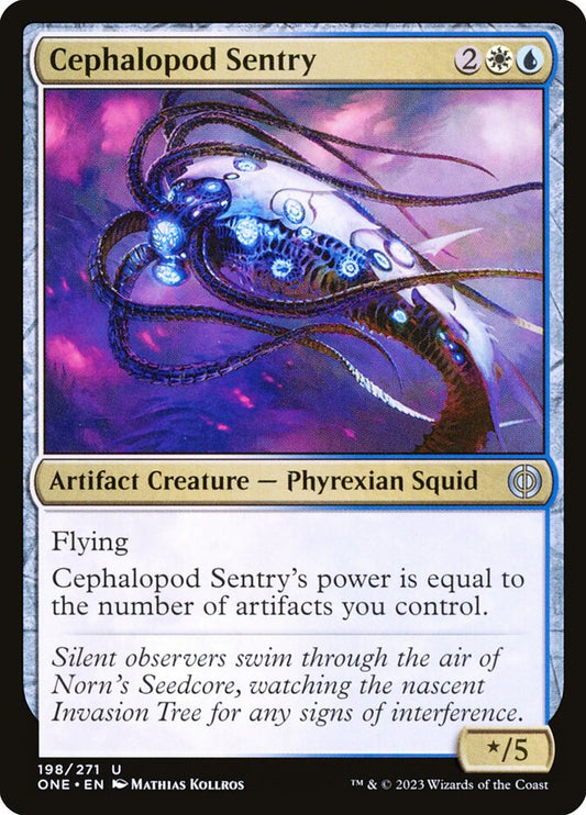 Cephalopod Sentry - (Foil): Phyrexia: All Will Be One