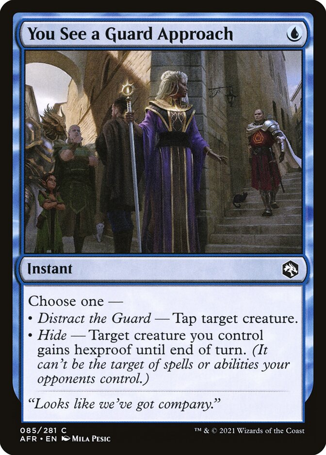 You See a Guard Approach - (Foil): Adventures in the Forgotten Realms