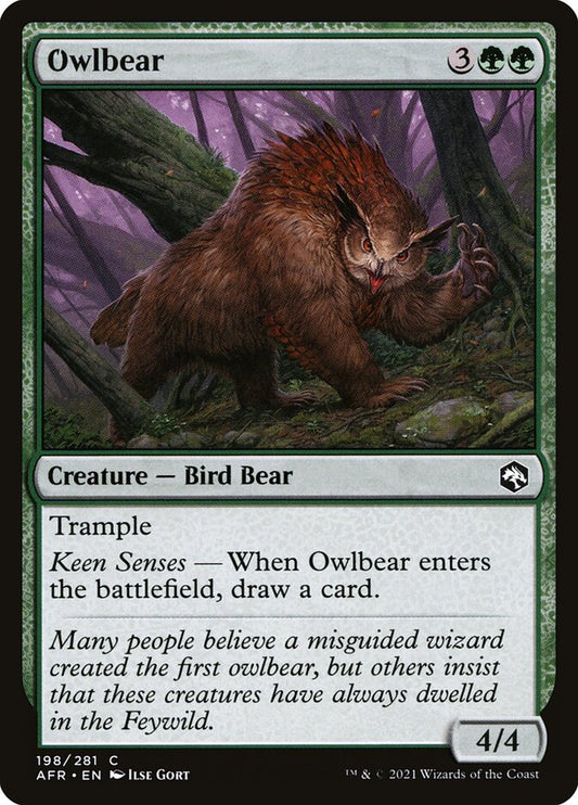 Owlbear - (Foil): Adventures in the Forgotten Realms