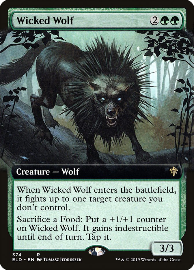 Wicked Wolf (Extended Art): Throne of Eldraine