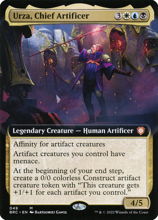 Urza, Chief Artificer (Extended Art) - (Foil): The Brothers' War Commander