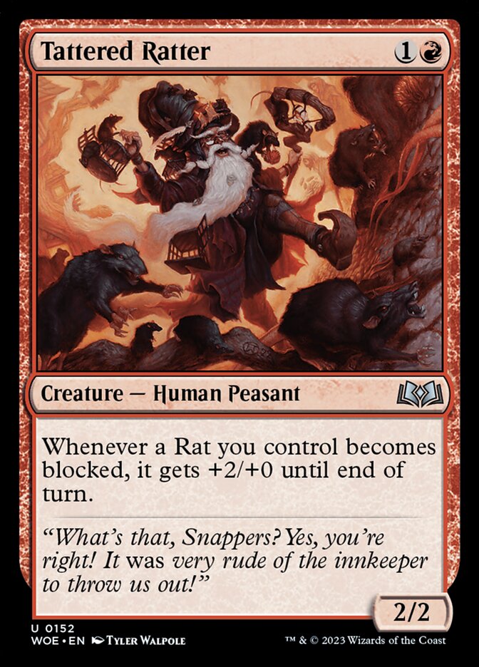 Tattered Ratter - (Foil): Wilds of Eldraine