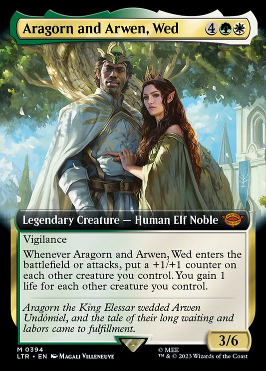 Aragorn and Arwen, Wed (Extended Art): The Lord of the Rings: Tales of Middle-earth