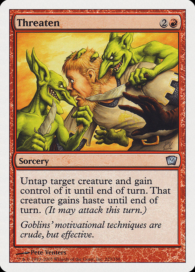 Threaten: Ninth Edition