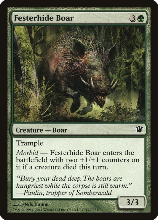Festerhide Boar - (Foil): Innistrad