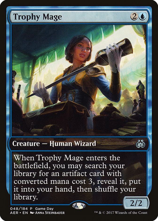 Trophy Mage (Game Day) (Full Art): Aether Revolt Promos
