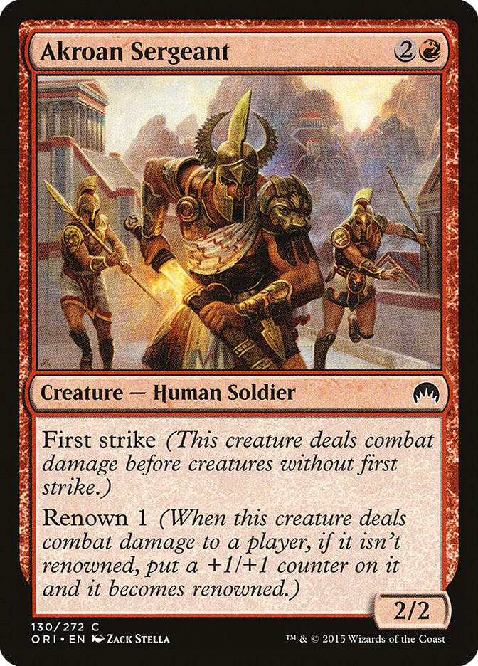 Akroan Sergeant - (Foil): Magic Origins