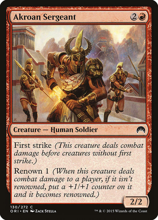 Akroan Sergeant - (Foil): Magic Origins