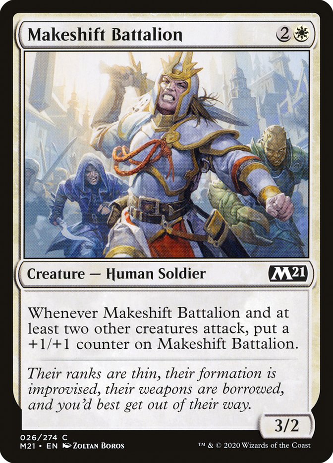 Makeshift Battalion - (Foil): Core Set 2021