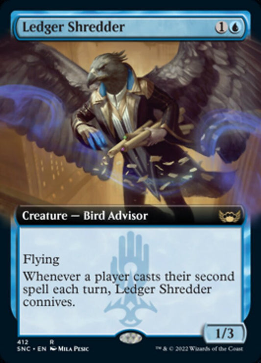 Ledger Shredder (Extended Art) - (Foil): Streets of New Capenna