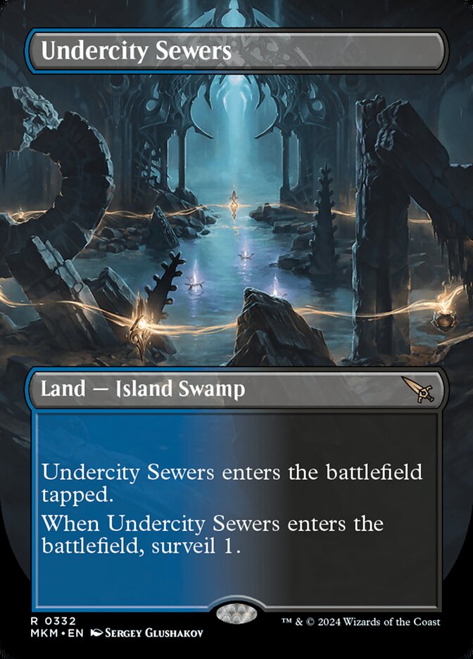 Undercity Sewers (Borderless) - (Foil): Murders at Karlov Manor