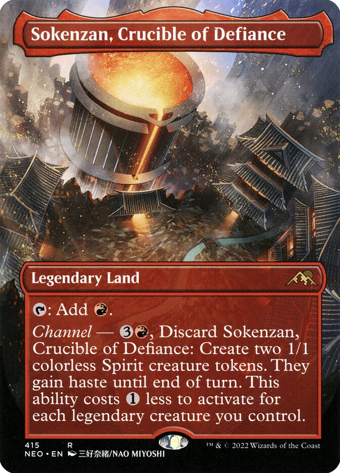 Sokenzan, Crucible of Defiance (Borderless): Kamigawa: Neon Dynasty