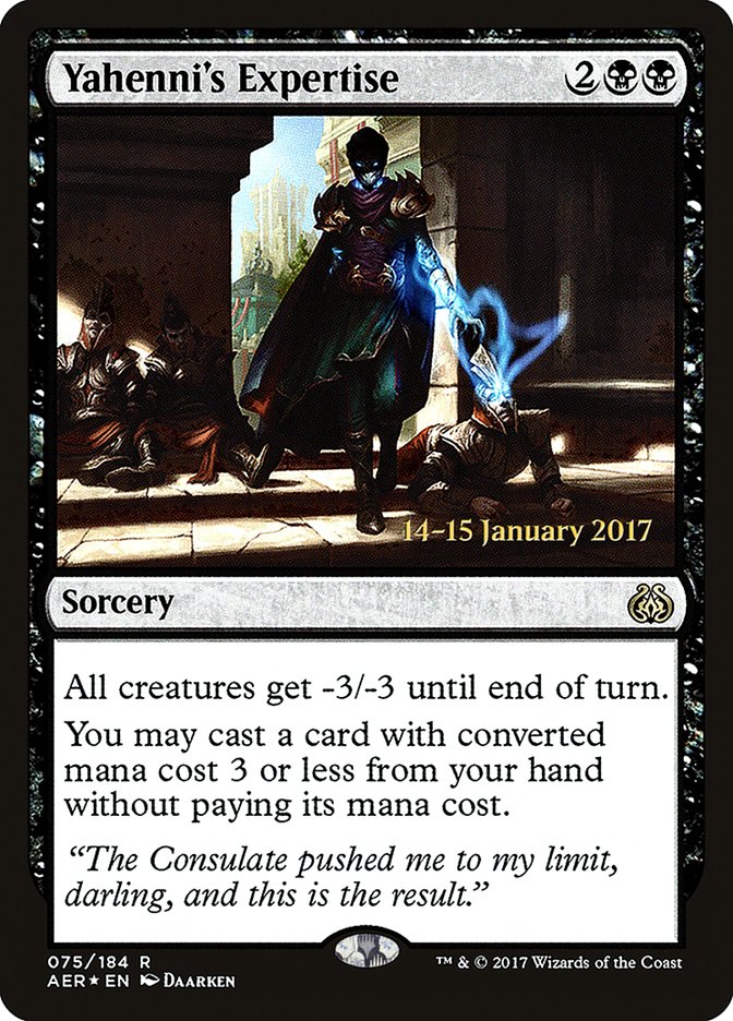 Yahenni's Expertise (Prerelease) (Aether Revolt) - (Foil): Aether Revolt Promos