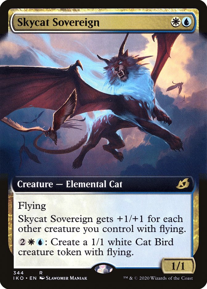 Skycat Sovereign (Extended Art) - (Foil): Ikoria: Lair of Behemoths