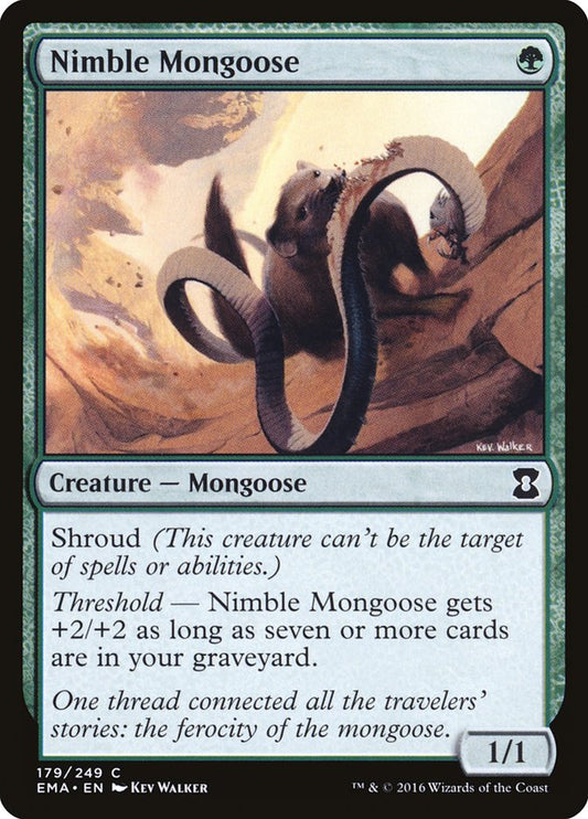 Nimble Mongoose - (Foil): Eternal Masters