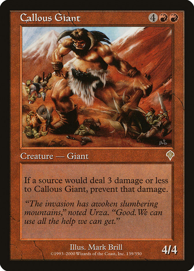 Callous Giant - (Foil): Invasion