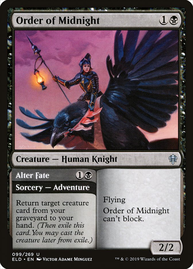 Order of Midnight // Alter Fate - (Foil): Throne of Eldraine