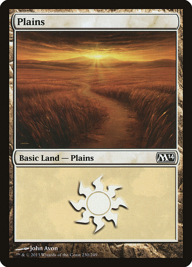 Plains (#230) - (Foil): Magic 2014