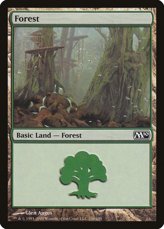 Forest (#246) - (Foil): Magic 2010