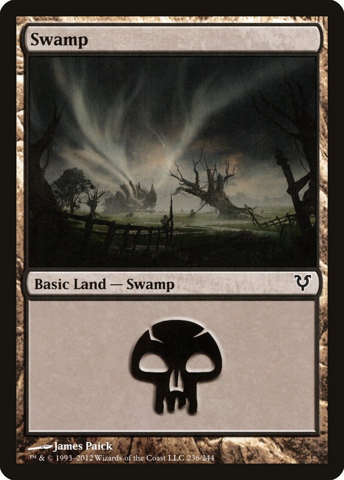 Swamp (#236) - (Foil): Avacyn Restored