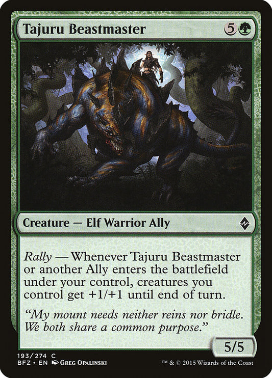Tajuru Beastmaster: Battle for Zendikar