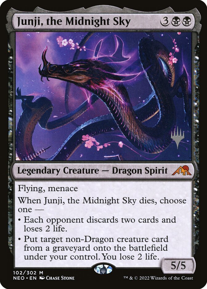 Junji, the Midnight Sky - (Foil): Kamigawa: Neon Dynasty Promos