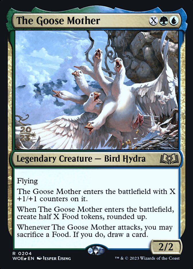 The Goose Mother (Prerelease) (Wilds of Eldraine) - (Foil): Wilds of Eldraine Promos