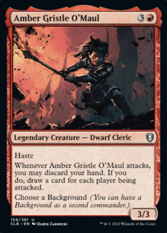 Amber Gristle O'Maul - (Foil): Commander Legends: Battle for Baldur's Gate