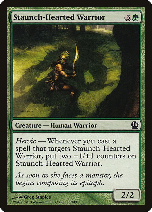 Staunch-Hearted Warrior - (Foil): Theros