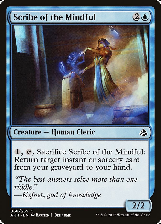 Scribe of the Mindful - (Foil): Amonkhet