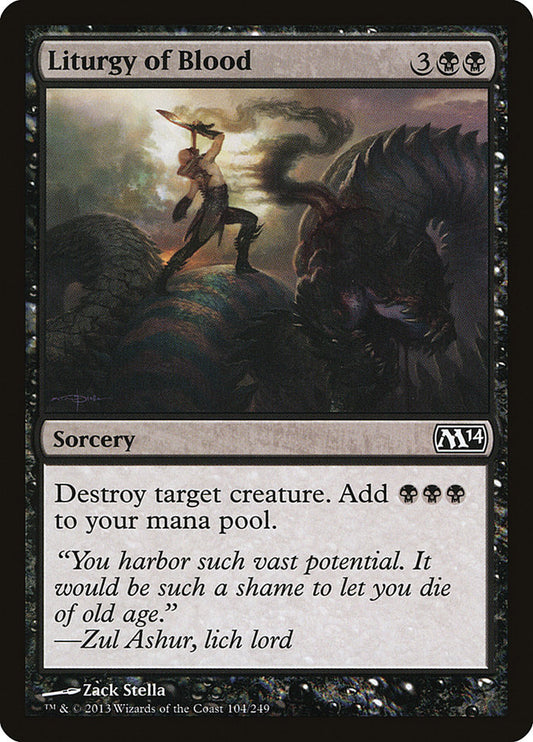 Liturgy of Blood - (Foil): Magic 2014