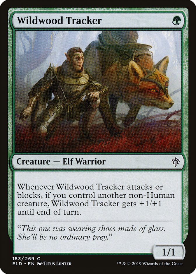 Wildwood Tracker - (Foil): Throne of Eldraine