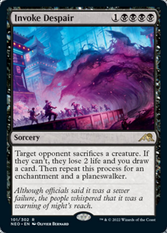 Invoke Despair - (Foil): Kamigawa: Neon Dynasty