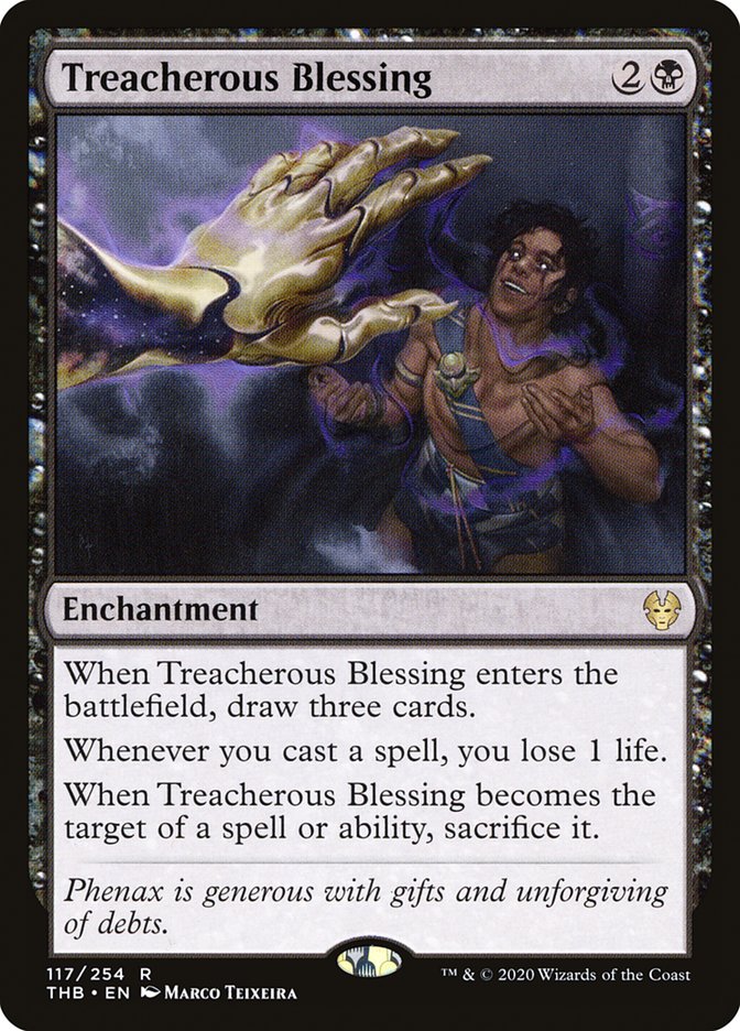 Treacherous Blessing - (Foil): Theros Beyond Death