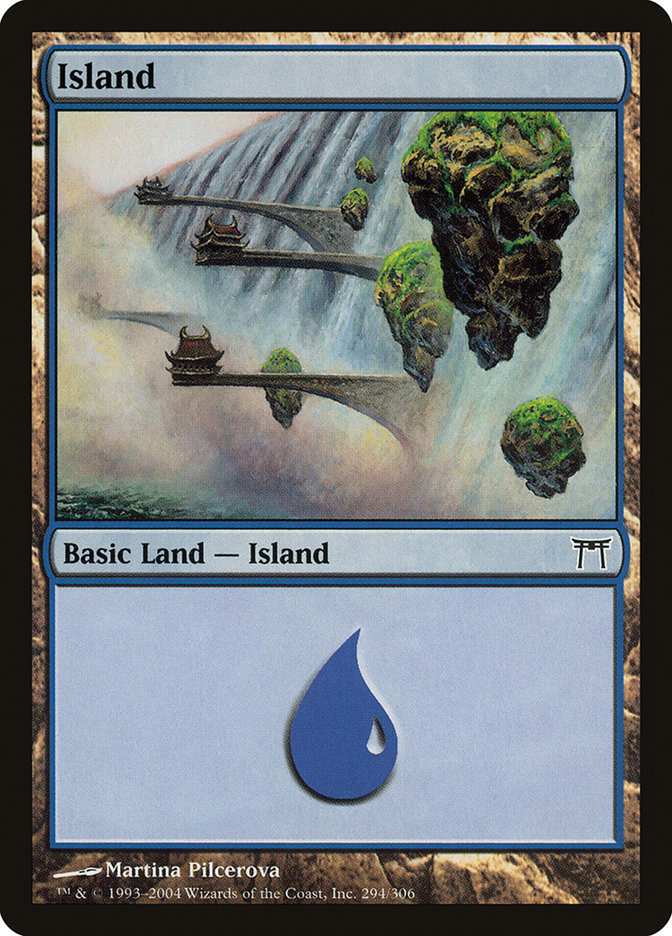 Island (#294) - (Foil): Champions of Kamigawa