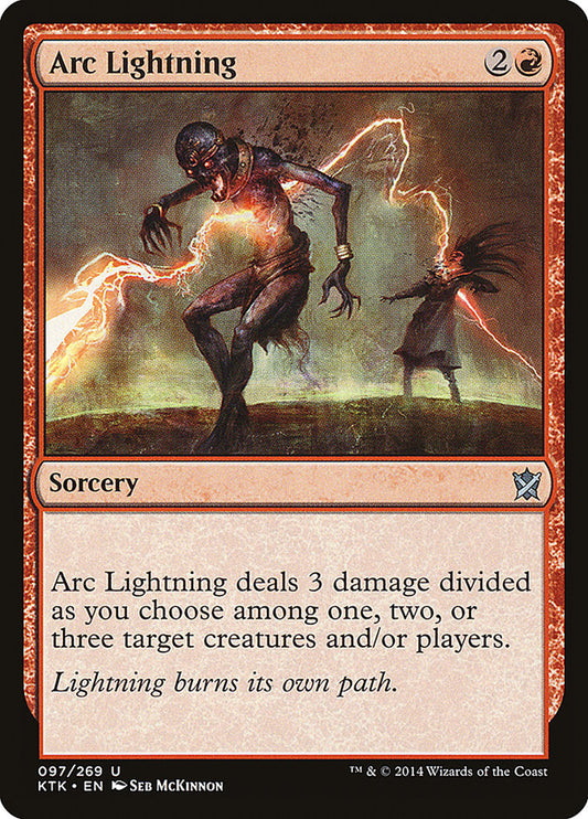 Arc Lightning - (Foil): Khans of Tarkir