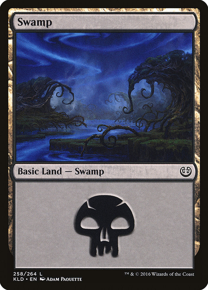 Swamp (#258) - (Foil): Kaladesh