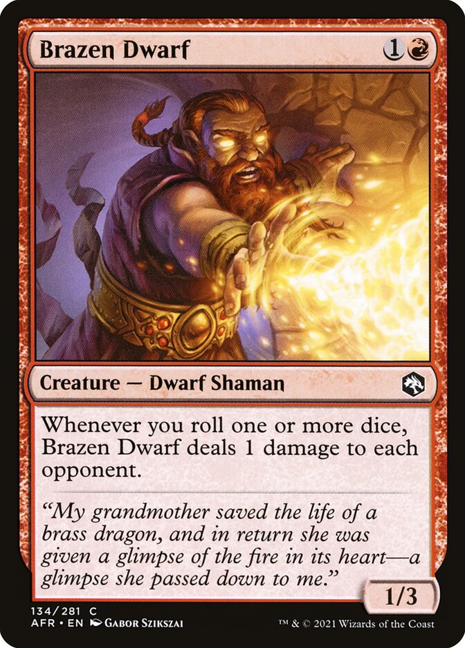 Brazen Dwarf - (Foil): Adventures in the Forgotten Realms